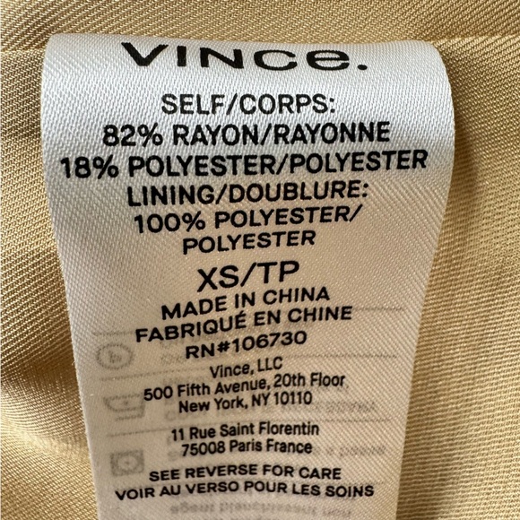 Vince Dahlia Pink Floral Print V-neck Dress, Open Back, Size XS - Picture 14 of 16